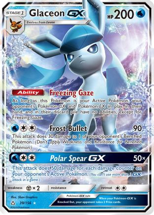 Glaceon GX 039/156 - SM Ultra Prism Holofoil