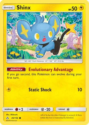 Shinx 045/156 - SM Ultra Prism Reverse Holofoil