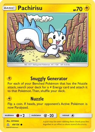 Pachirisu 049/156 - SM Ultra Prism Reverse Holofoil