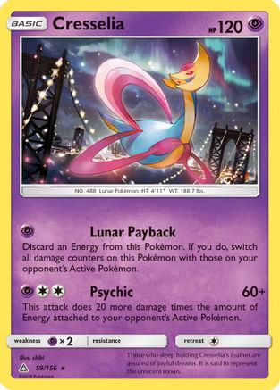 Cresselia 059/156 - SM Ultra Prism Holofoil