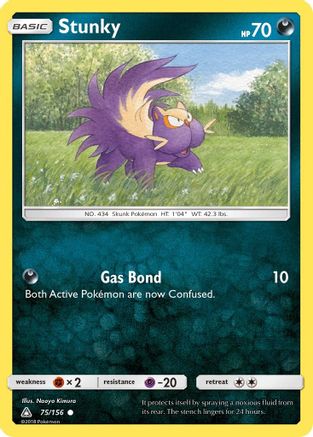 Stunky 075/156 - SM Ultra Prism Reverse Holofoil