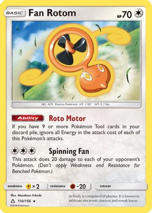 Fan Rotom 110/156 - SM Ultra Prism