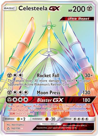 Celesteela GX (Secret Rare) 162/156 - SM Ultra Prism Holofoil