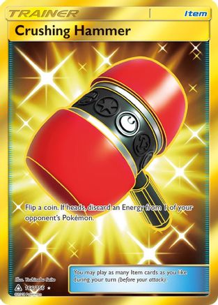 Crushing Hammer (Secret Rare) 166/156 - SM Ultra Prism Holofoil