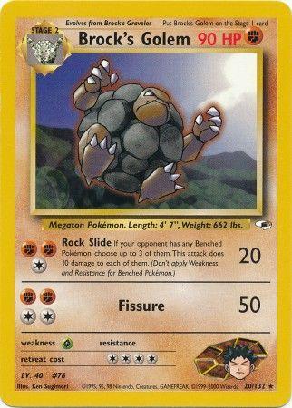 Brock's Golem 020/132 - Gym Heroes Unlimited