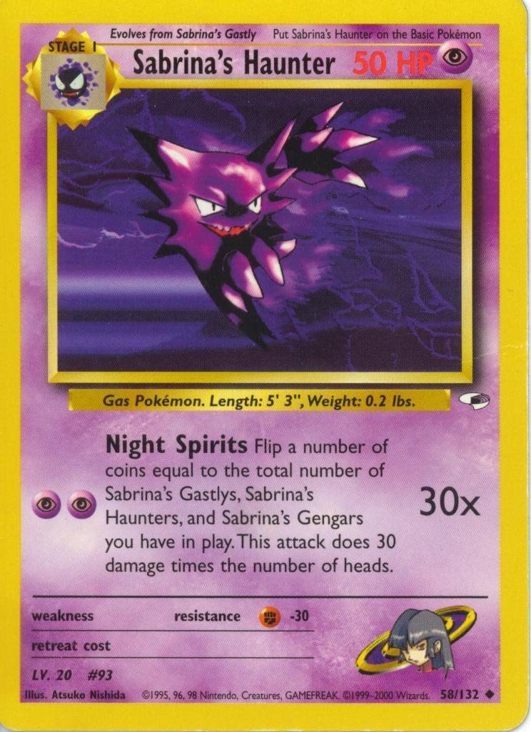 Sabrina's Haunter 058/132 - Gym Heroes Unlimited