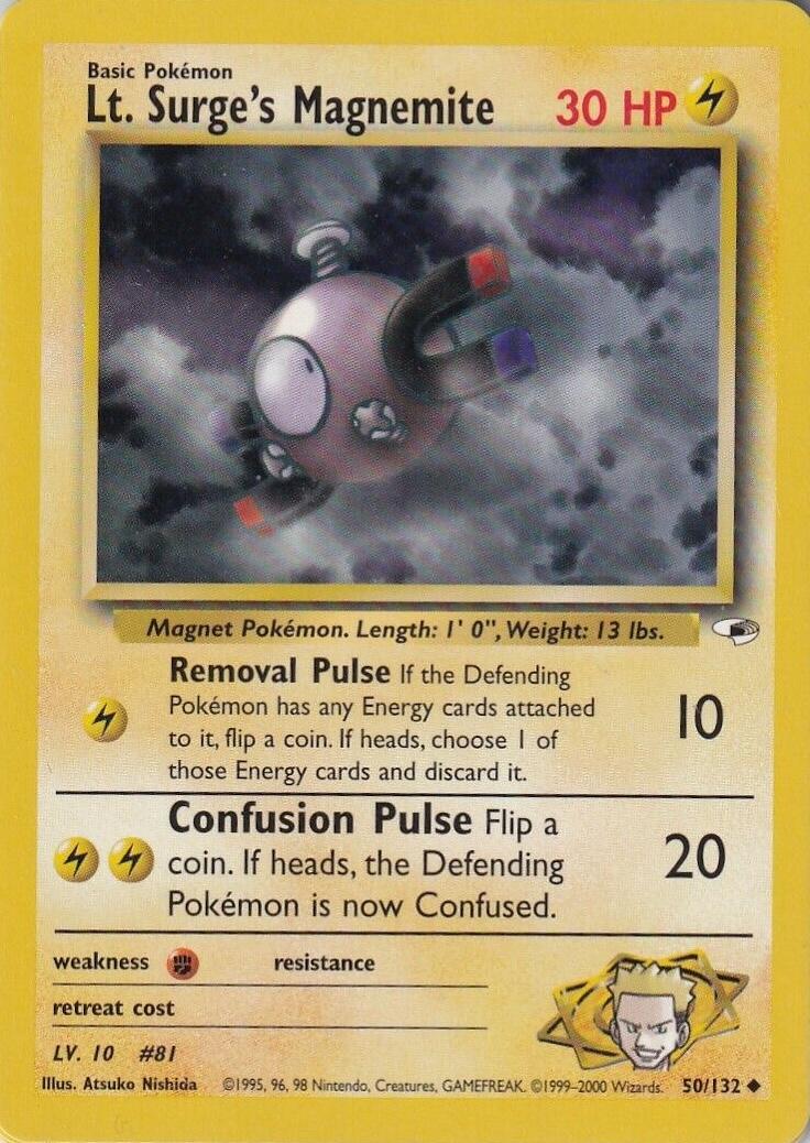 Lt. Surge's Magnemite 050/132 - Gym Heroes Unlimited