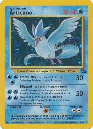 Articuno 002/62 - Fossil Unlimited Holofoil