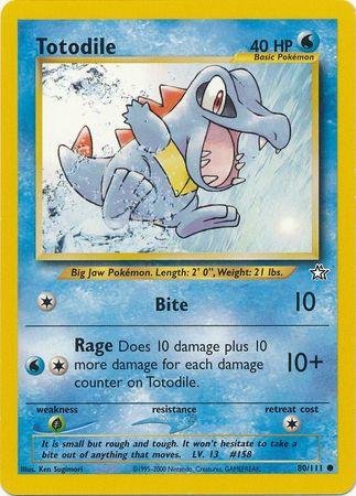 Totodile 080/111 - Neo Genesis Unlimited