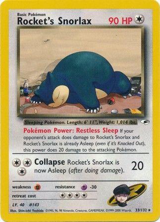 Rocket's Snorlax 033/132 - Gym Heroes Unlimited
