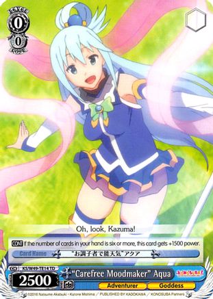 "Carefree Moodmaker" Aqua (KS/W49-TE14 TD) - KonoSuba