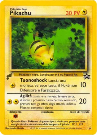 Pokemon: Pikachu (Baby) Italian World Collection Promo 27 - Near Mint Pokemon: Pikachu (Baby) Italian World Collection Promo 27 - Near Mint