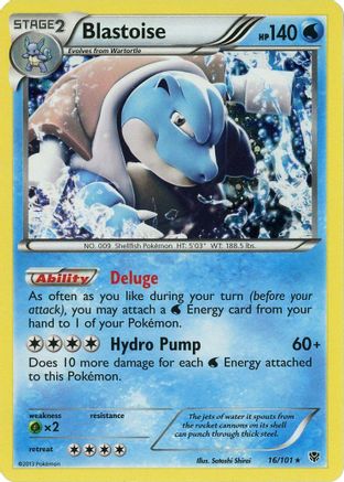 Blastoise 016/101 - Blister Exclusives - Holofoil