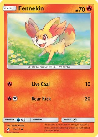 Fennekin 015/131 - SM Forbidden Light Reverse Holofoil
