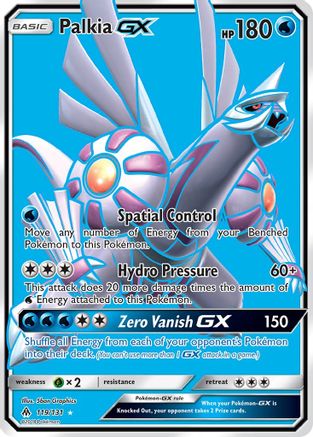 Palkia GX (Full Art) 119/131 - SM Forbidden Light Holofoil
