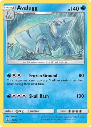 Avalugg 030/131 - SM Forbidden Light Reverse Holofoil