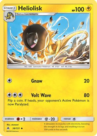 Heliolisk 038/131 - SM Forbidden Light Reverse Holofoil