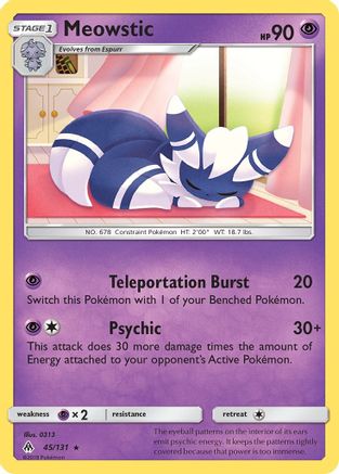 Meowstic 045/131 - SM Forbidden Light Reverse Holofoil