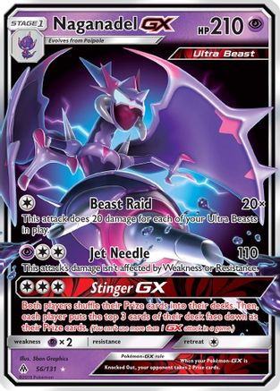 Naganadel GX 056/131 - SM Forbidden Light Holofoil