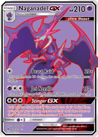 Naganadel GX (Full Art) 121/131 - SM Forbidden Light Holofoil