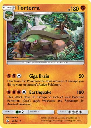 Torterra 058/131 - SM Forbidden Light Reverse Holofoil