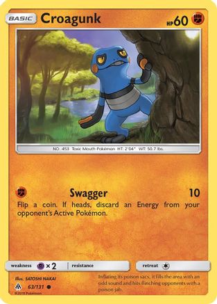 Croagunk 063/131 - SM Forbidden Light