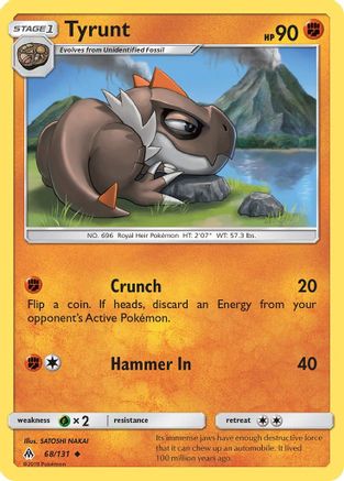 Tyrunt 068/131 - SM Forbidden Light Reverse Holofoil
