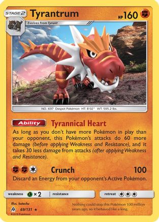 Tyrantrum 069/131 - SM Forbidden Light Holofoil