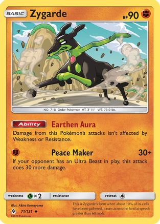 Zygarde 071/131 - SM Forbidden Light Reverse Holofoil