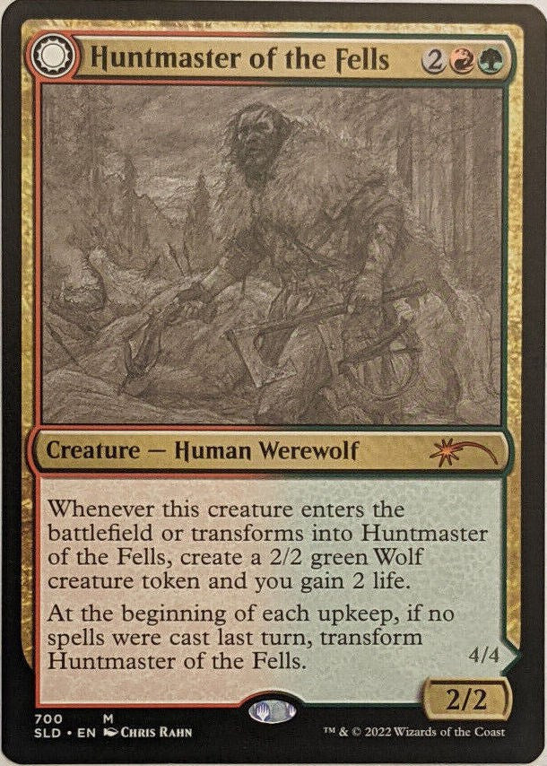 Huntmaster of the Fells // Ravager of the Fells (SLD-700) - Secret Lair Drop Foil