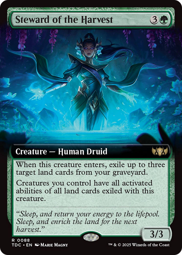 Steward of the Harvest (TDC-088) - Commander: Tarkir: Dragonstorm: (Extended Art)