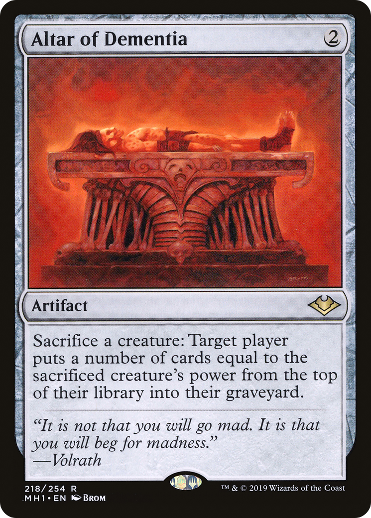 Altar of Dementia (MH1-218) - Modern Horizons Foil