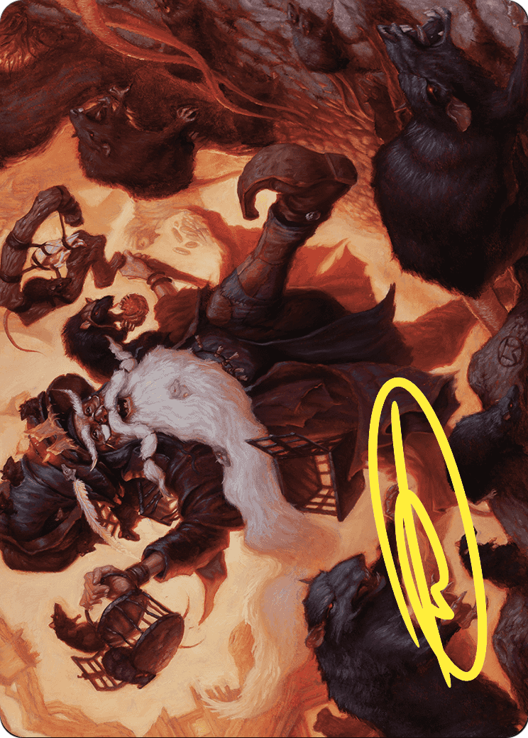 Tattered Ratter // Tattered Ratter (AWOE-020) - Wilds of Eldraine Art Series (Borderless) Foil