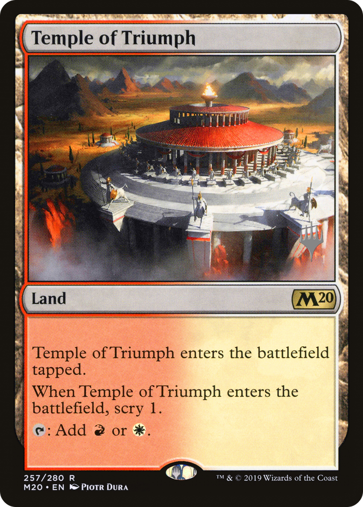 Temple of Triumph (PPM20-257P) - Core Set 2020 Promos Foil