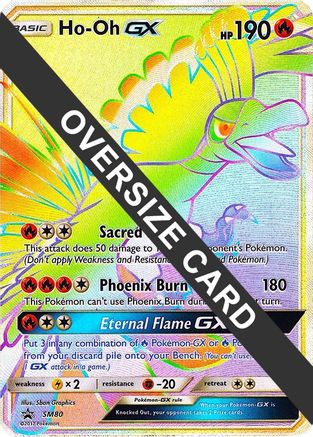 Ho-Oh GX (SM Black Star Promo) SM80 - Jumbo Cards Holofoil