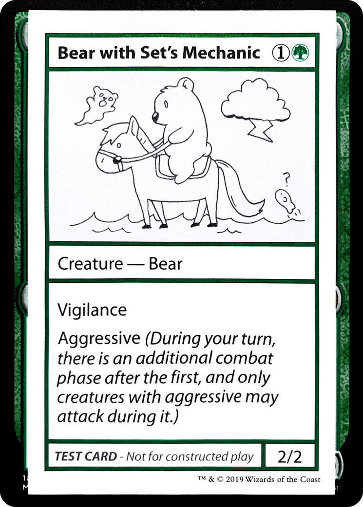 Bear with Set's Mechanic (CMB1-) - Mystery Booster Playtest Cards 2021