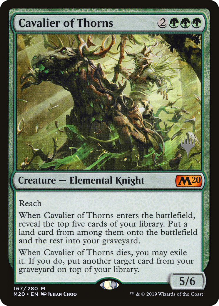 Cavalier of Thorns (PPM20-167P) - Core Set 2020 Promos Foil
