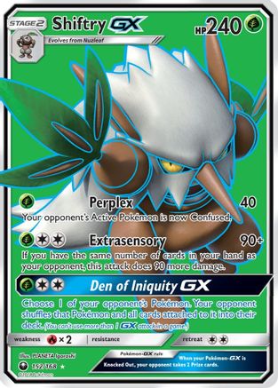 Shiftry GX (Full Art) 152/168 - SM Celestial Storm Holofoil