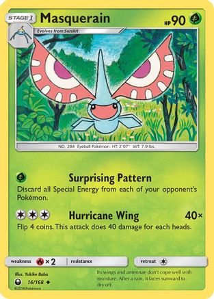 Masquerain 016/168 - SM Celestial Storm