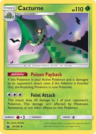 Cacturne 020/168 - SM Celestial Storm