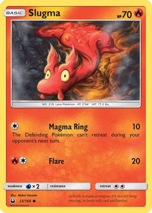 Slugma 023/168 - SM Celestial Storm Reverse Holofoil