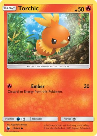 Torchic 025/168 - SM Celestial Storm Reverse Holofoil