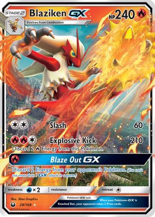 Blaziken GX 028/168 - SM Celestial Storm Holofoil