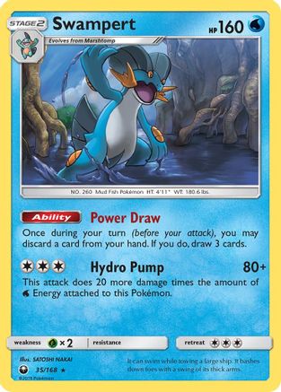 Swampert 035/168 - SM Celestial Storm Reverse Holofoil