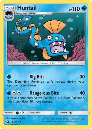 Huntail 042/168 - SM Celestial Storm Reverse Holofoil