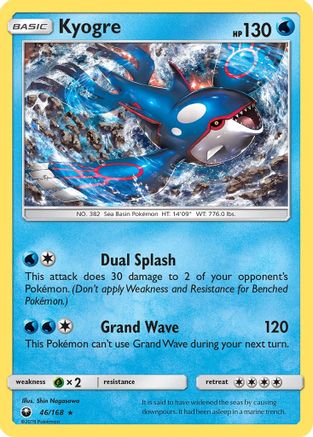 Kyogre 046/168 - SM Celestial Storm Holofoil