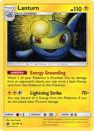 Lanturn 050/168 - SM Celestial Storm Reverse Holofoil