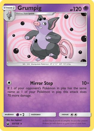 Grumpig 060/168 - SM Celestial Storm