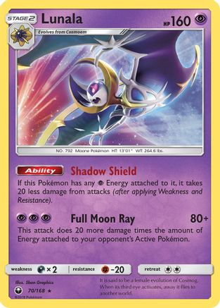 Lunala 070/168 - SM Celestial Storm Reverse Holofoil