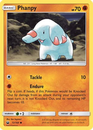 Phanpy 072/168 - SM Celestial Storm Reverse Holofoil